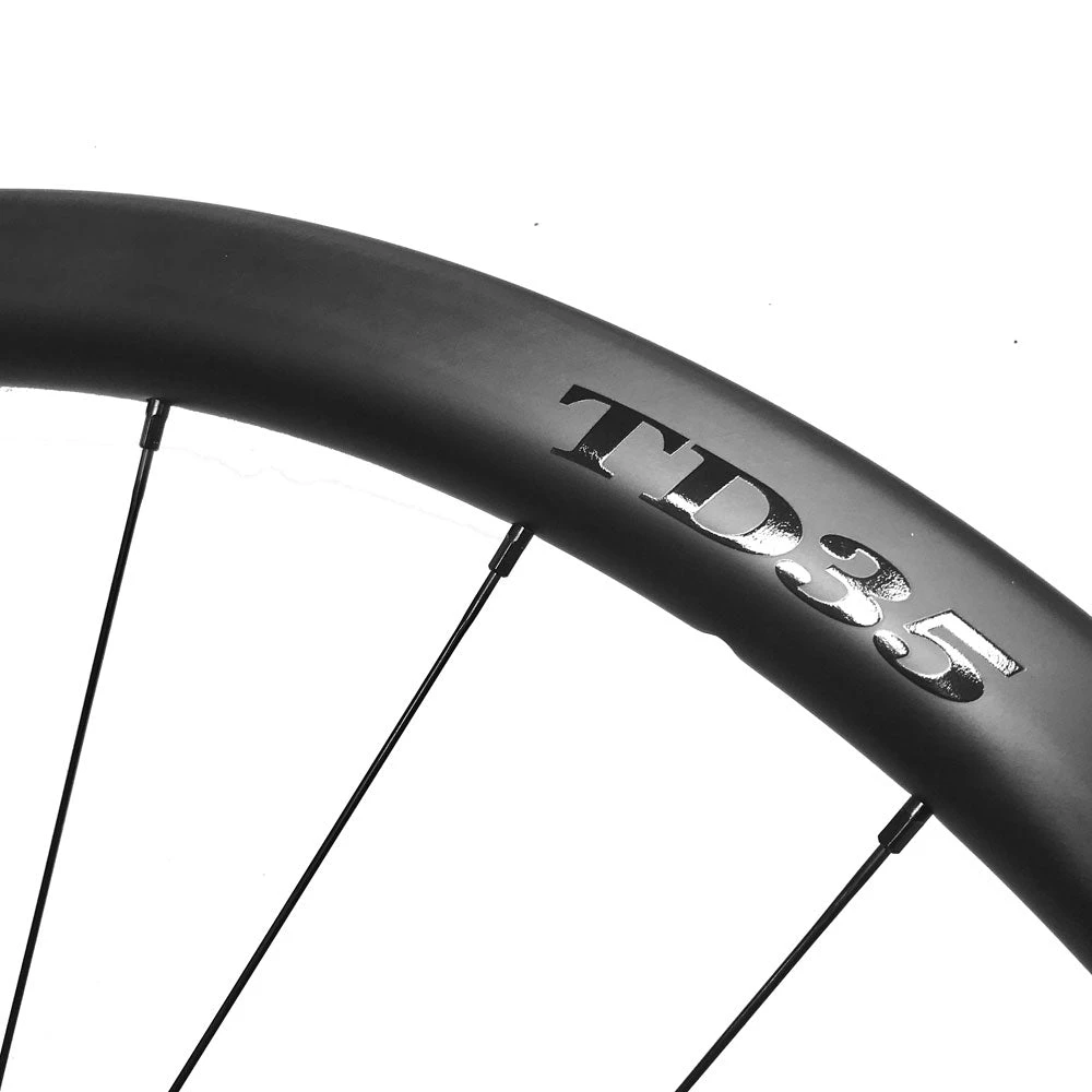 HUPcc CX HUP TD35 'Black Label' 700c Disc Aero Wheelset (35mm Deep BC Legal Tubs) 3 HUPcc CX HUP TD35 'Black Label' 700c Disc Aero Wheelset (35mm Deep BC Legal Tubs)