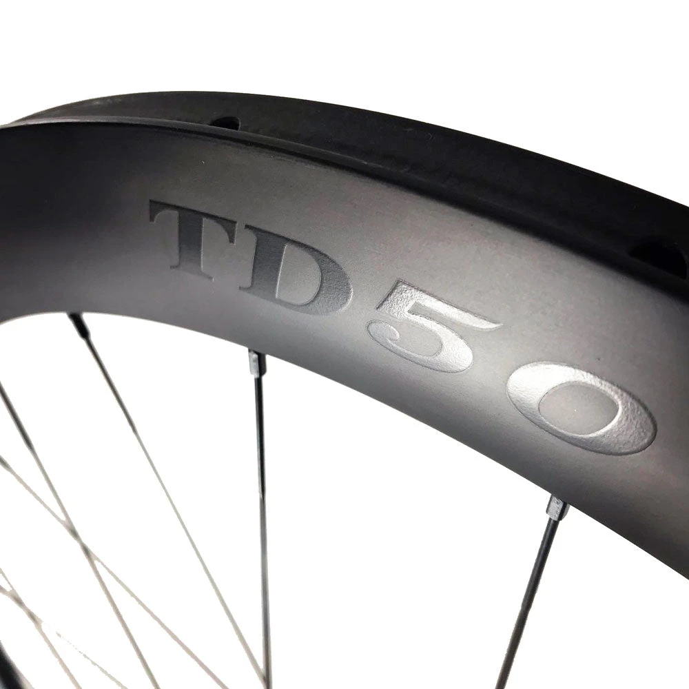 HUPcc HUP TD50 'Black Label' 700c Disc Aero Tubular Wheelset (50mm Deep CX Legal Tubs) 2 HUPcc HUP TD50 'Black Label' 700c Disc Aero Tubular Wheelset (50mm Deep CX Legal Tubs)