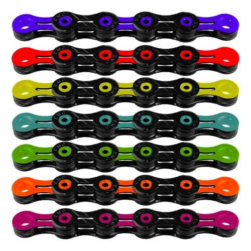 KMC DLC11 11-Speed Chain (Red/Blue/Green Links) 1 KMC DLC11 11-Speed Chain (Red/Blue/Green Links)
